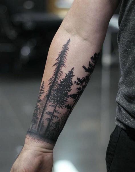 tatuaggio foresta braccio|Significato del tatuaggio foresta sul braccio per gli uomini: 21 foto